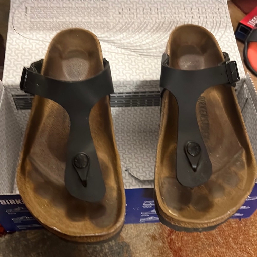 NEW BIRKENSTOCK Gizeh Birko-Flor Sandal w Box